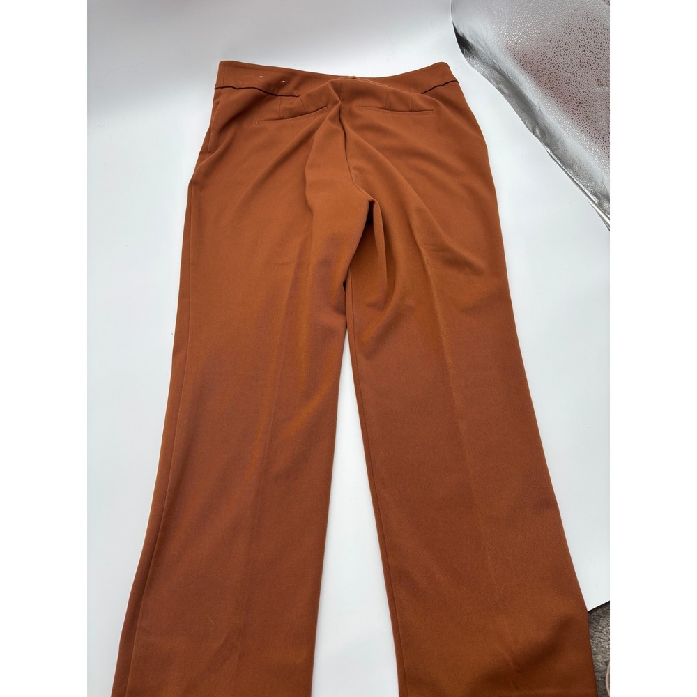 Ann Taylor Factory Women Size 12 Brown Wide Leg Career Dress Pants‎ - Picture 3 of 7